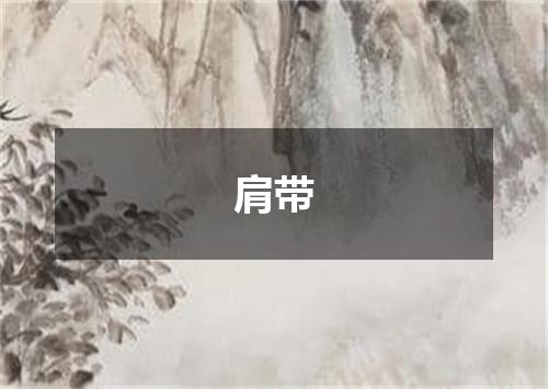 肩带