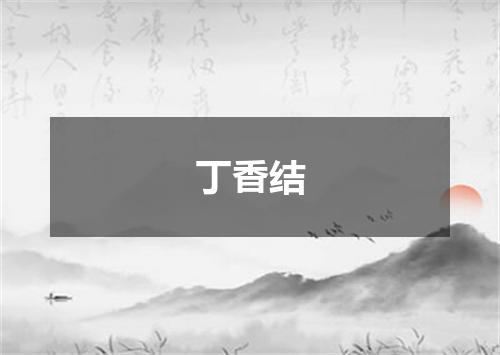 丁香结