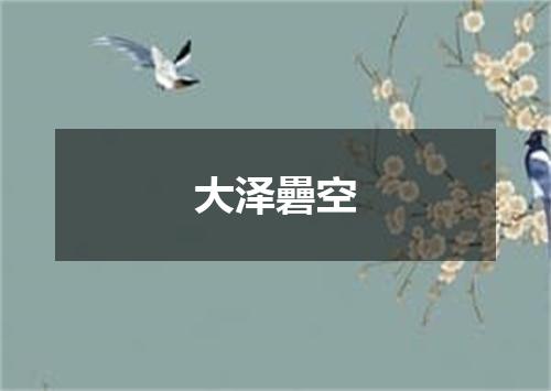 大泽礨空