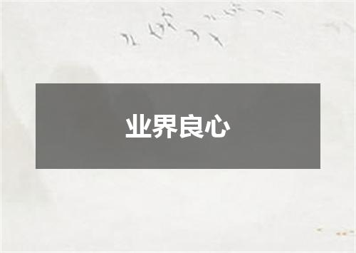 业界良心