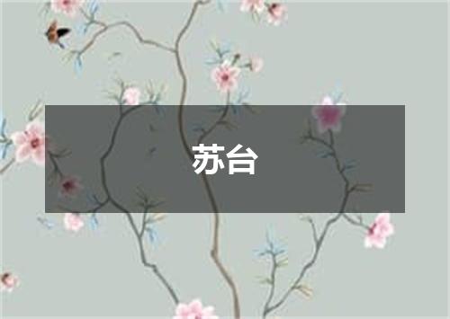 苏台