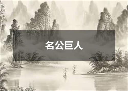 名公巨人