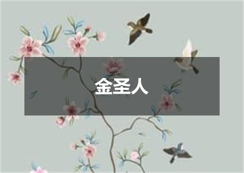 金圣人
