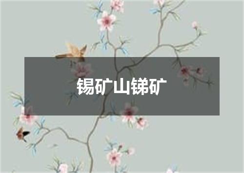 锡矿山锑矿