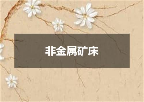 非金属矿床