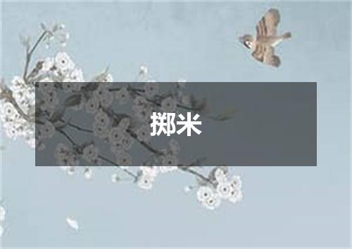 掷米