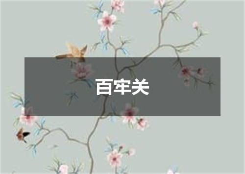 百牢关