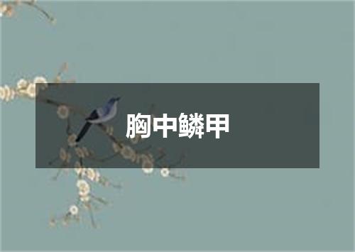 胸中鳞甲