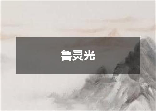 鲁灵光