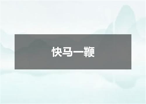 快马一鞭