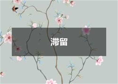 滞留