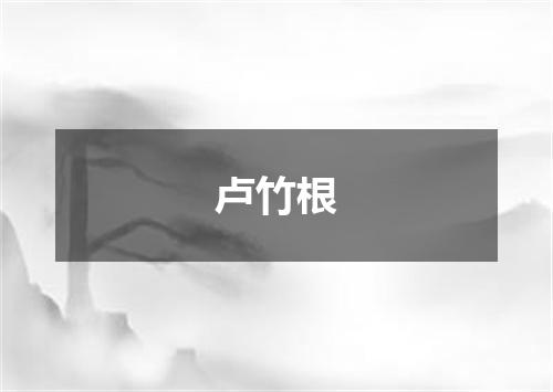 卢竹根