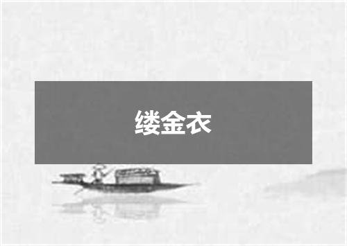 缕金衣