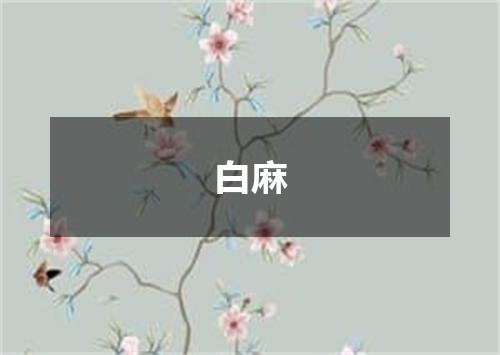 白麻