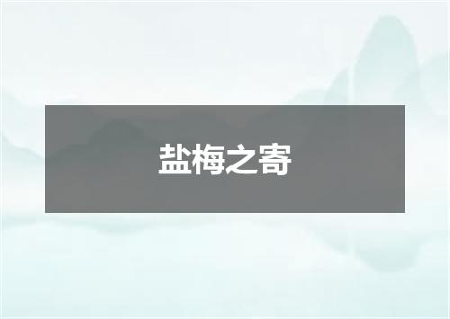 盐梅之寄