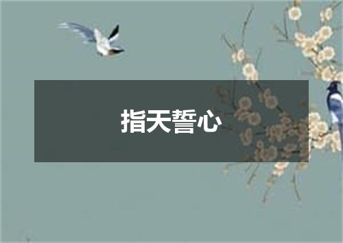指天誓心