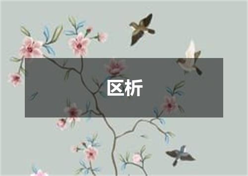 区析