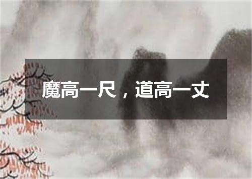 魔高一尺，道高一丈