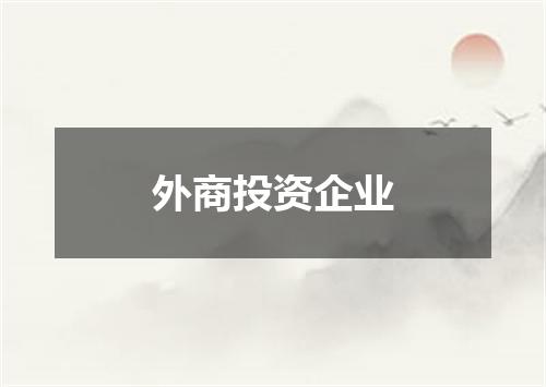 外商投资企业