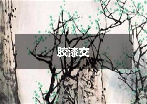 胶漆交