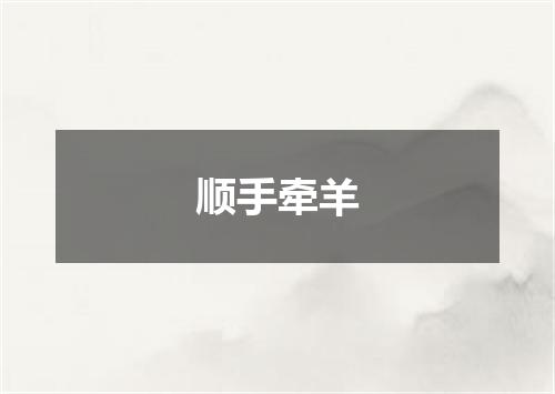 顺手牵羊
