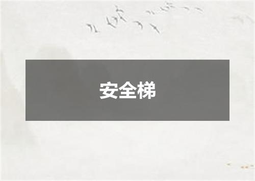 安全梯