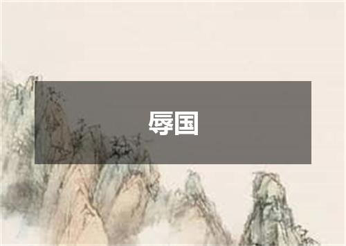辱国