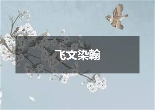 飞文染翰