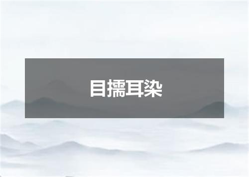 目擩耳染