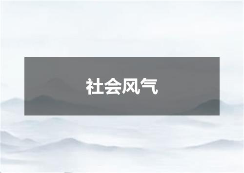 社会风气