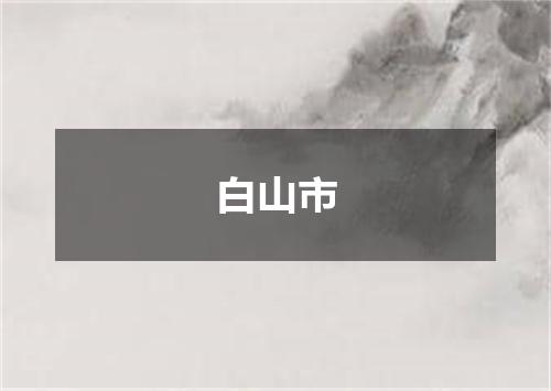 白山市