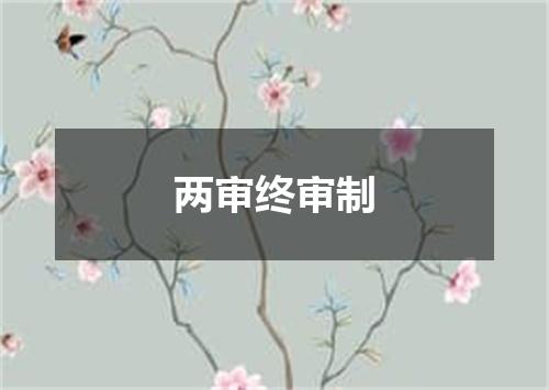 两审终审制
