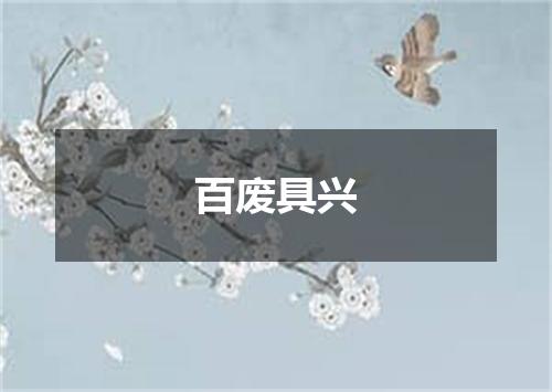 百废具兴