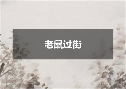 老鼠过街
