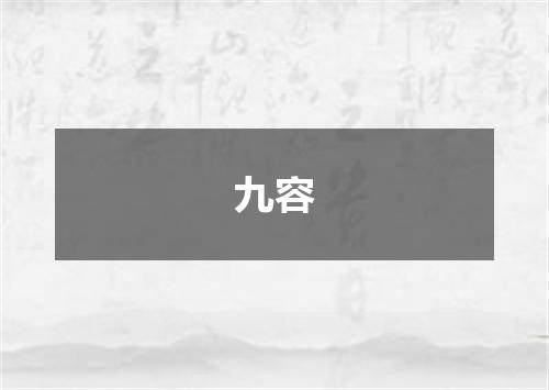 九容