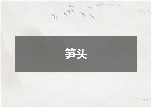 笋头