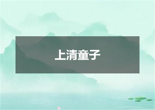 上清童子
