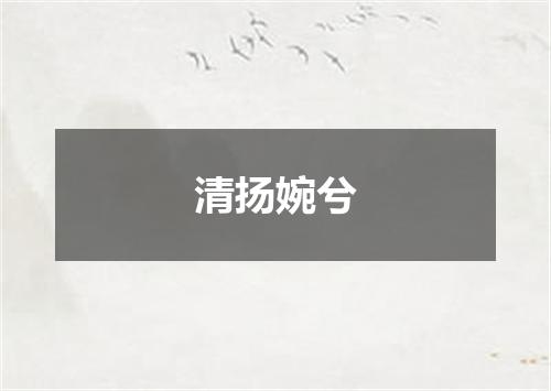 清扬婉兮