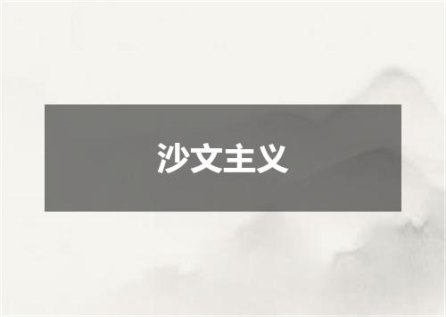 沙文主义