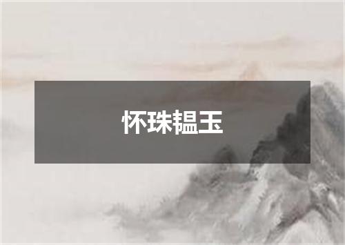 怀珠韫玉