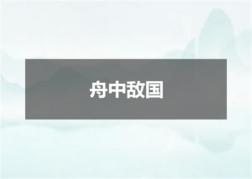 舟中敌国