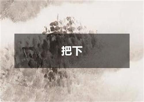 把下