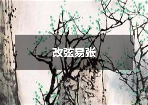 改弦易张
