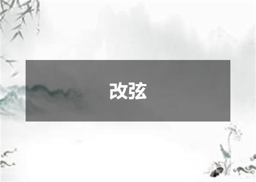 改弦