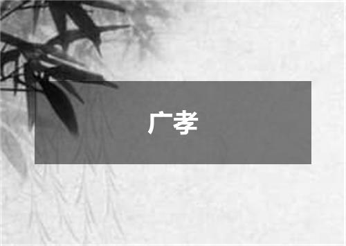 广孝