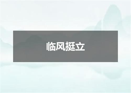 临风挺立