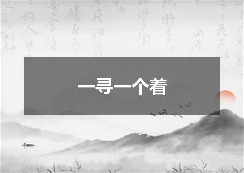 一寻一个着