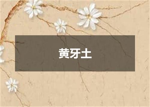 黄牙土