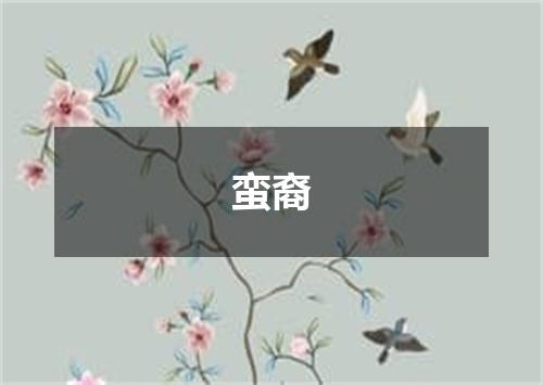 蛮裔