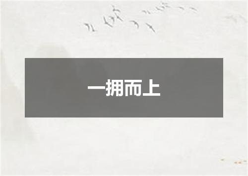 一拥而上